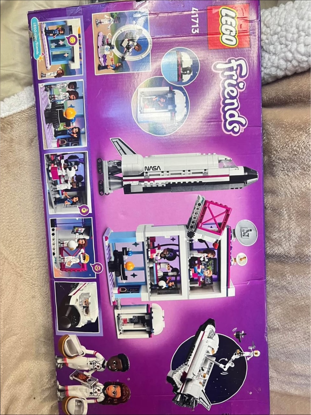Lego Friends NASA Shuttle & Launch Control Playset - Purple, Pink, White, Black